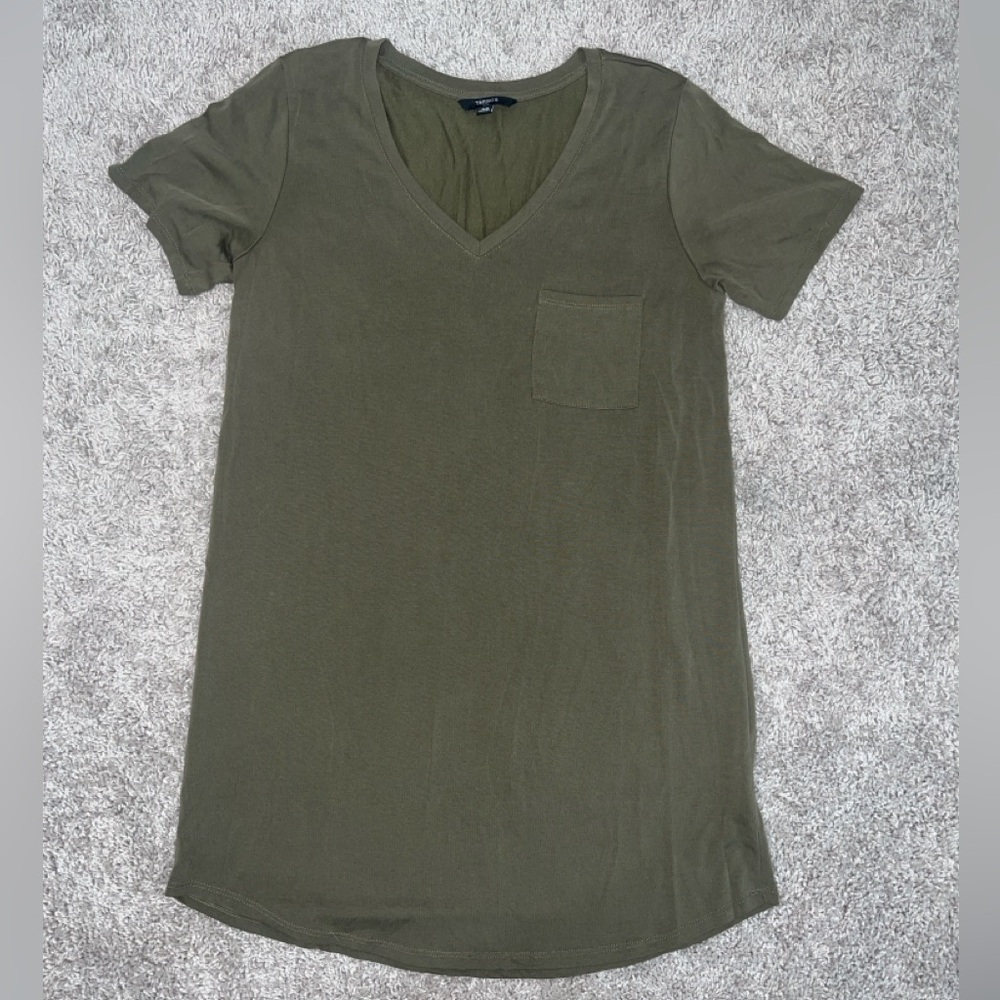 Tresic Luxe T-shirt Dress Army Green